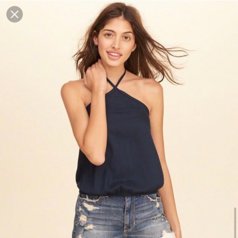 High neck top